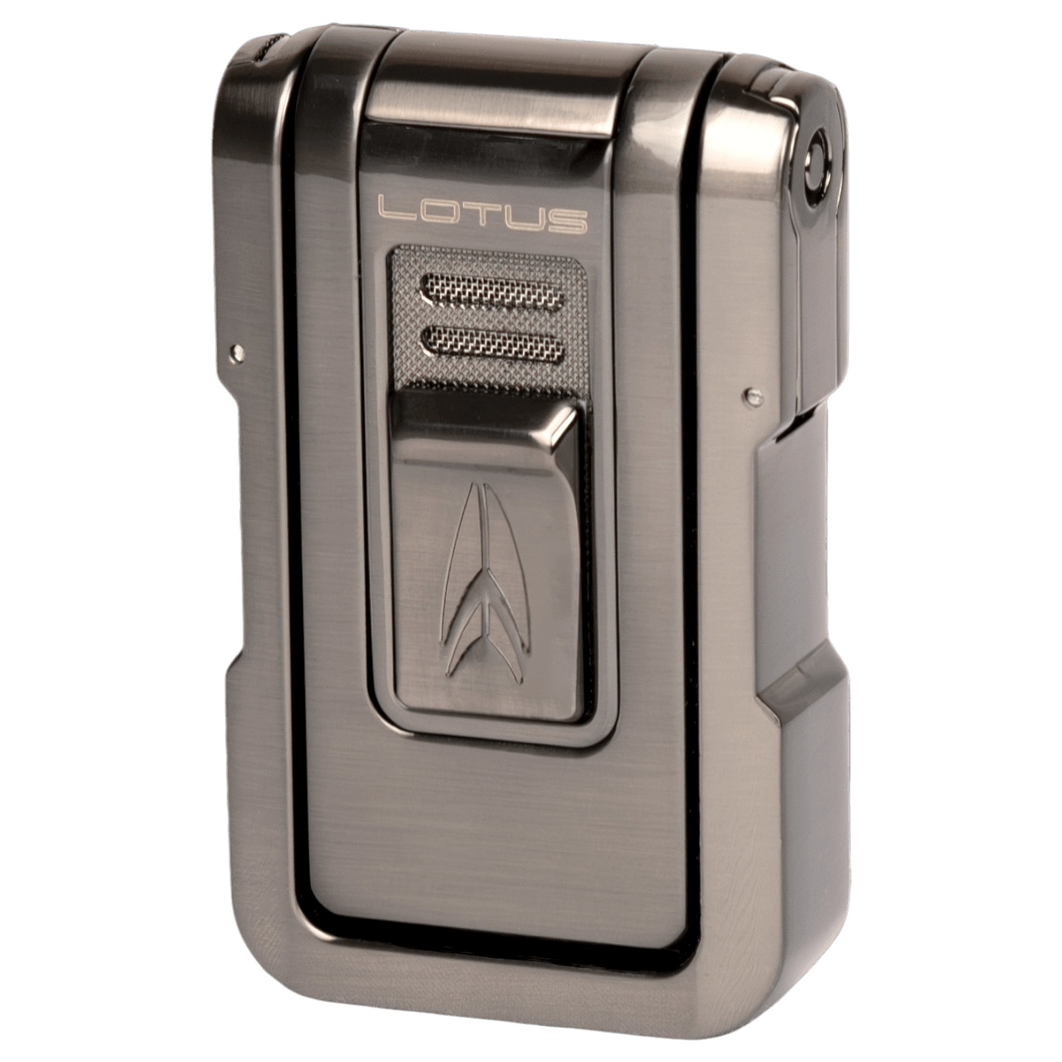 Axis Flat Flame Gunmetal W/ 2 Punch Plug Cutters Stand