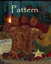 Primitive Gingerbread Ornies Bowl Fillers Paper Pattern #254