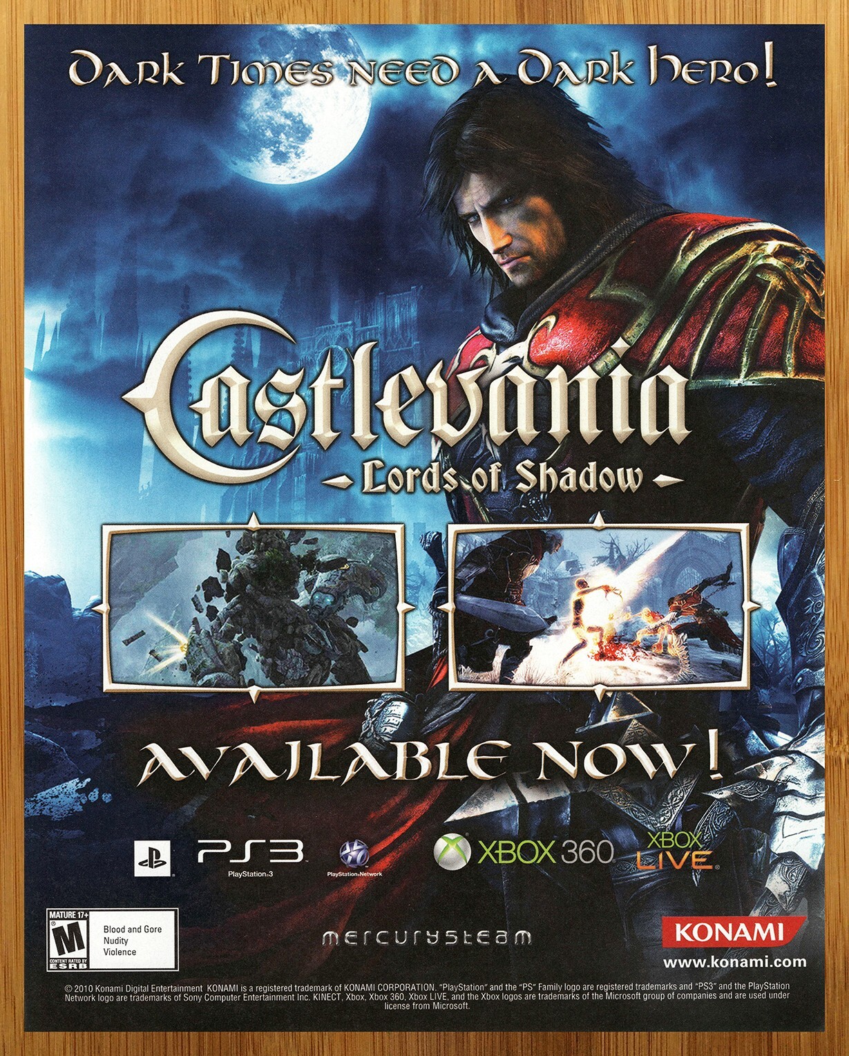 Castlevania: Lords of Shadow 2 Framed Print Ad/Poster Official PS4 Xbox One  Art