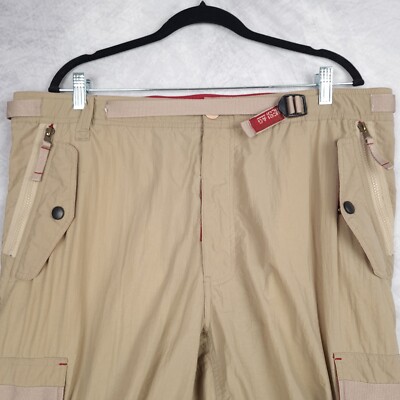 Vintage Nesi AG Cargo Pants Mens Large Beige Tactical Zip Off