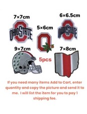 NCAA Ohio States Logo Patch sport Embroidery , Iron , Sewing on Fabric