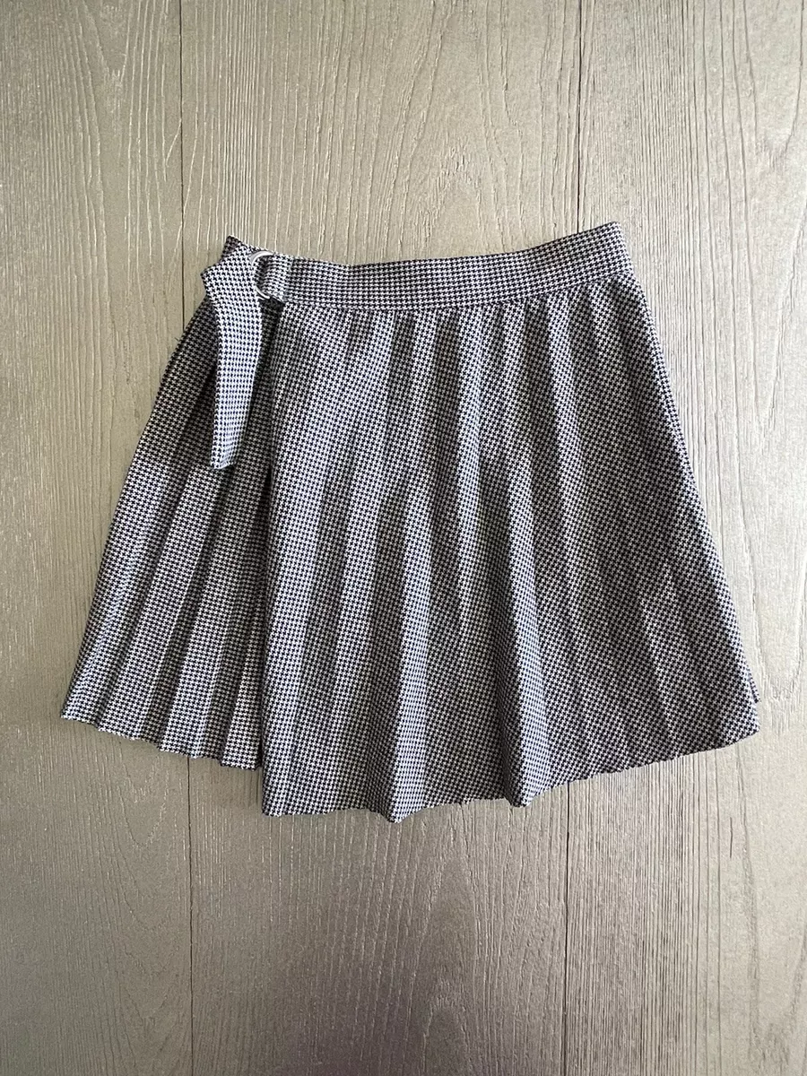 Black and white plaid skirt zara cheap