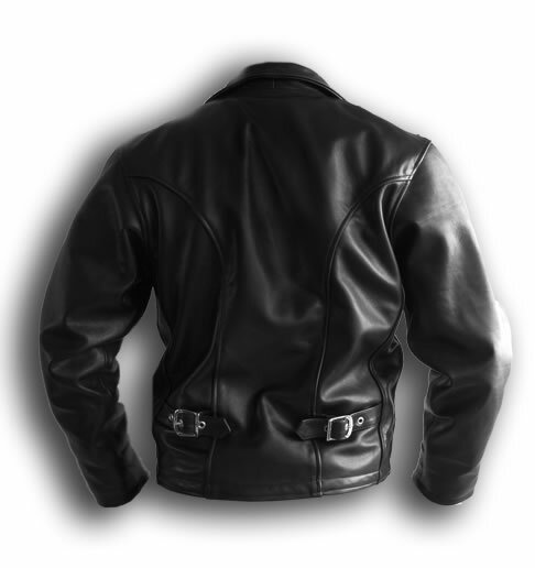 FILA Giacca di pelle pilota uomo modello aviatore nero vera pelle 2 aironi corno di corteccia NUOVO