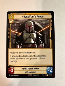 Star Wars Unlimited - Boba Fett's Armor None Foil- Shadows of the Galaxy 224/262