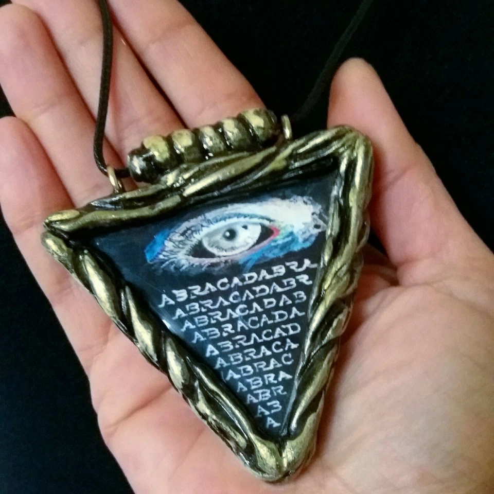 Talismán mágico poder efectivo atracción fortuna dinero amuletos colgante collar Foto 2 de 4