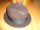 Knox New York Madison Avenue Brown Felt Fedora Hat in Original Box - Size 7 — photo 6