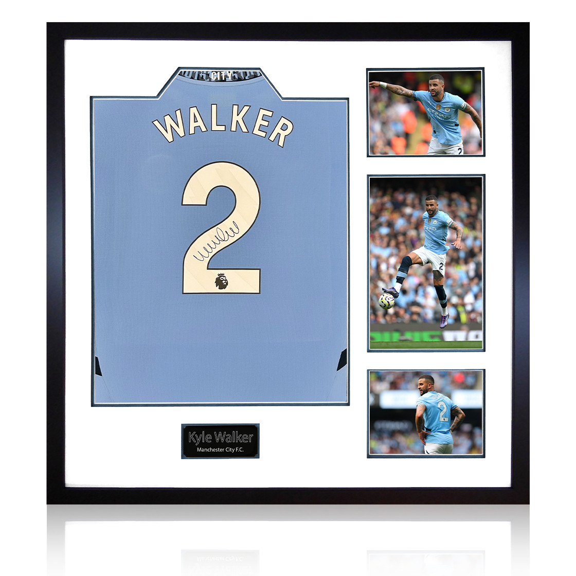 Kyle Walker Signed Manchester City 24/25 Shirt Elite Frame
