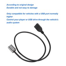 Car Audio USB Adapter Cable Support MP3 WMA WAV For Outlander ASX Lancer