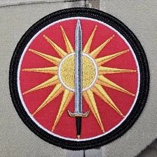 Federated Suns Patch 3.5 Inch Davion Battletech Hook Backed