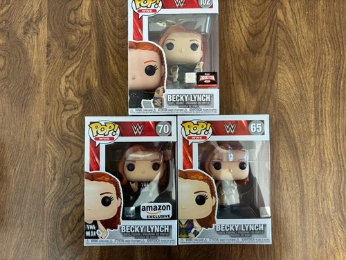 Funko Pop! WWE Becky Lynch  #65, 70, 102 Amazon, Target Excl Lot Of 3