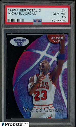 1996-97 Fleer Total O #4 Michael Jordan Chicago Bulls HOF PSA 10 GEM MINT