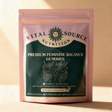 New Vital Source Nutrition Premium Feminine Balance Gummies Hawaiian Pineapple
