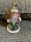 KSA Kurt Adler Winter Green Glass Santa Bottle Brush Tree Ornament — photo 8