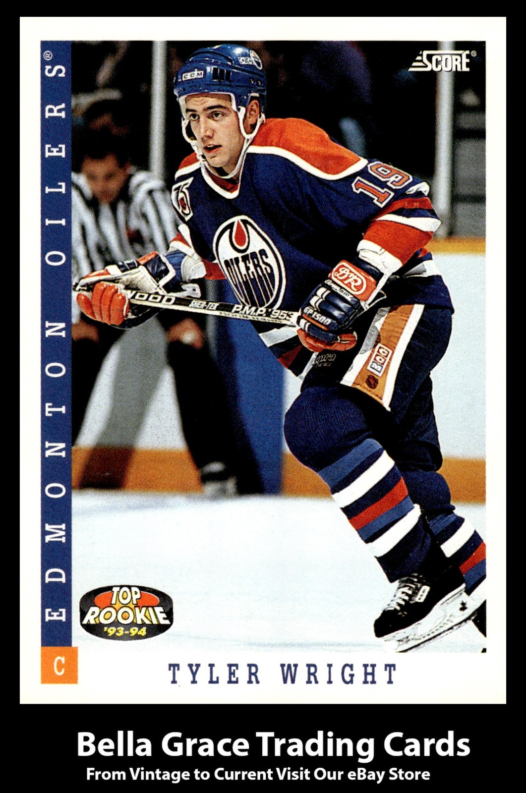 1993-94 Score Tyler Wright #463 Edmonton Oilers NHL Hockey 