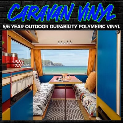 WOHNWAGEN VINYL SELBSTKLEBEND KLEBENDE RÜCKSEITE KUNSTSTOFF FABLON ROLLE INNEN AUSSEN