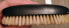 Vintage Real Ebony Clothes Brush Pure Bristles Solid Back Japan
