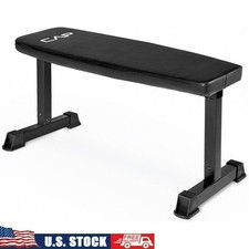 Flat Weight Bench Home Gym Strength Training Compact Durable 500lbs Capacity New