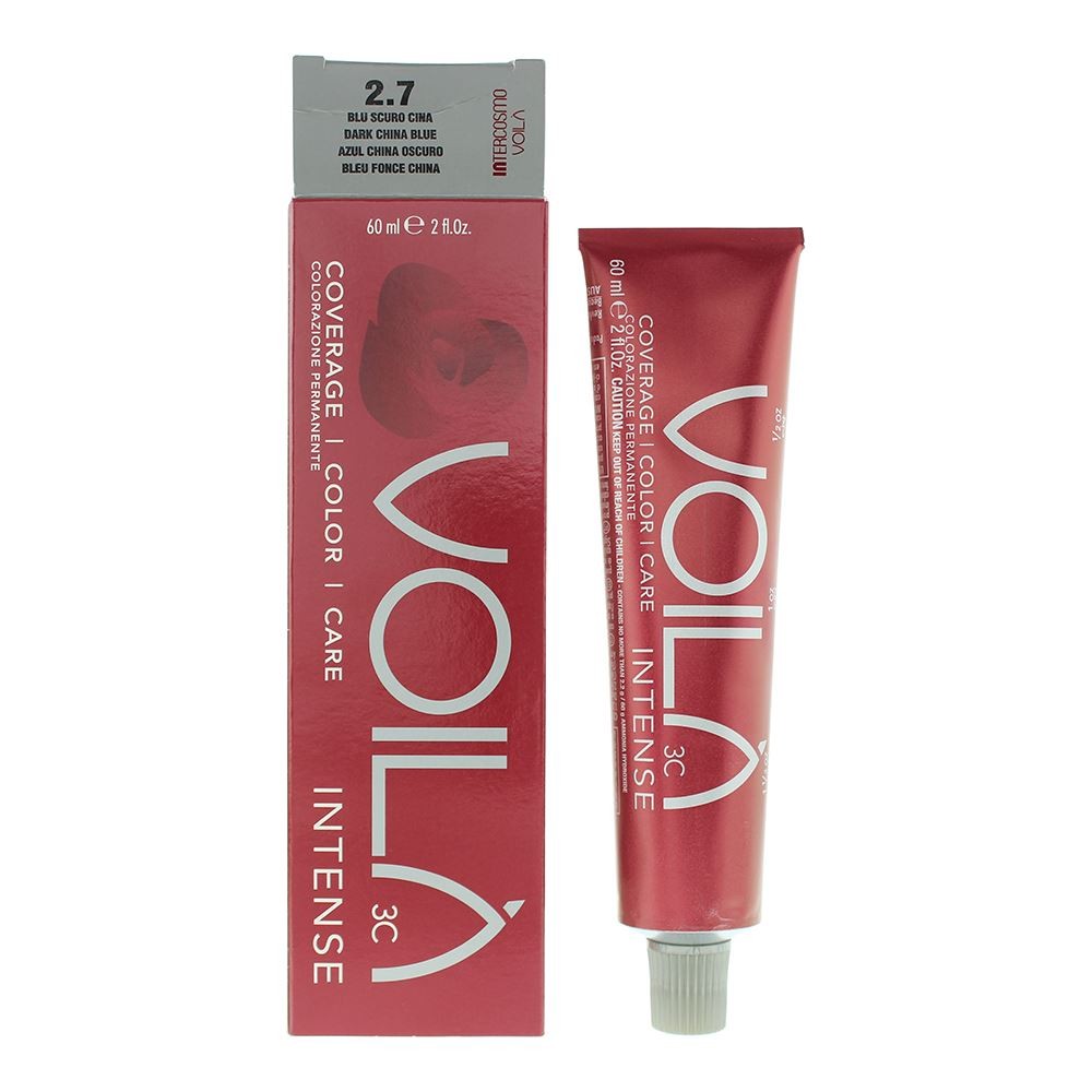 Women's Intercosmo Voilà 3C Intense China Hair Colour 60Ml Dark/Blue Size 2.7 - Image 2