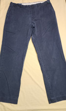 Polo Ralph Lauren Pants Men Sz 38x34 Preston Pant Navy Blue Casual Chino Cotton