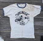 Vintage 1960s 1970s Harley Davidson Motorcycle Dealer Service TShirt