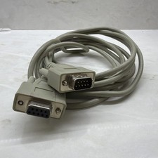 7FT 9 Pin Extension Cable Serial Direct Male to Female RS232 DB9 M-F USED WORKS