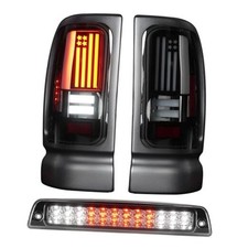 LED Tail LED Tail Lights  3rd Brake Light 3-Piece Set Smoked Lens  TB