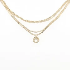 Authentic STAR JEWELRY K10YG Necklace  #260-008-143-8624