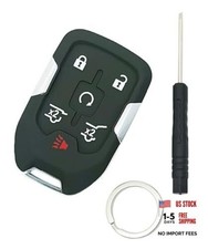 Key Fob Shell Smart Key Cover Case Fit for 2014 2015 2016 2017 Chevy 6 Buttons