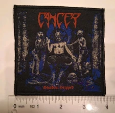 Cancer Shadow Gripped Black Border Woven Patch