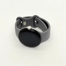 Google Pixel Watch WiFi 41mm Silver Chalk Smartwatch GQF4C Very Good - UNIT ONLY