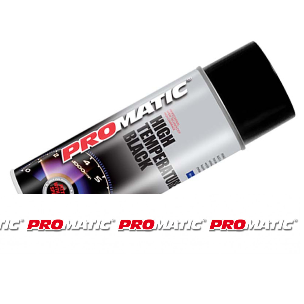 PROMATIC Professional High Temperature Black Fast Drying Aerosol - 400ml x 3 - Image 6