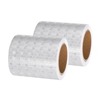 Reflektierendes Band, 2 Rollen 10 Fuß X 3 Zoll Sicherheitsband, Weiß