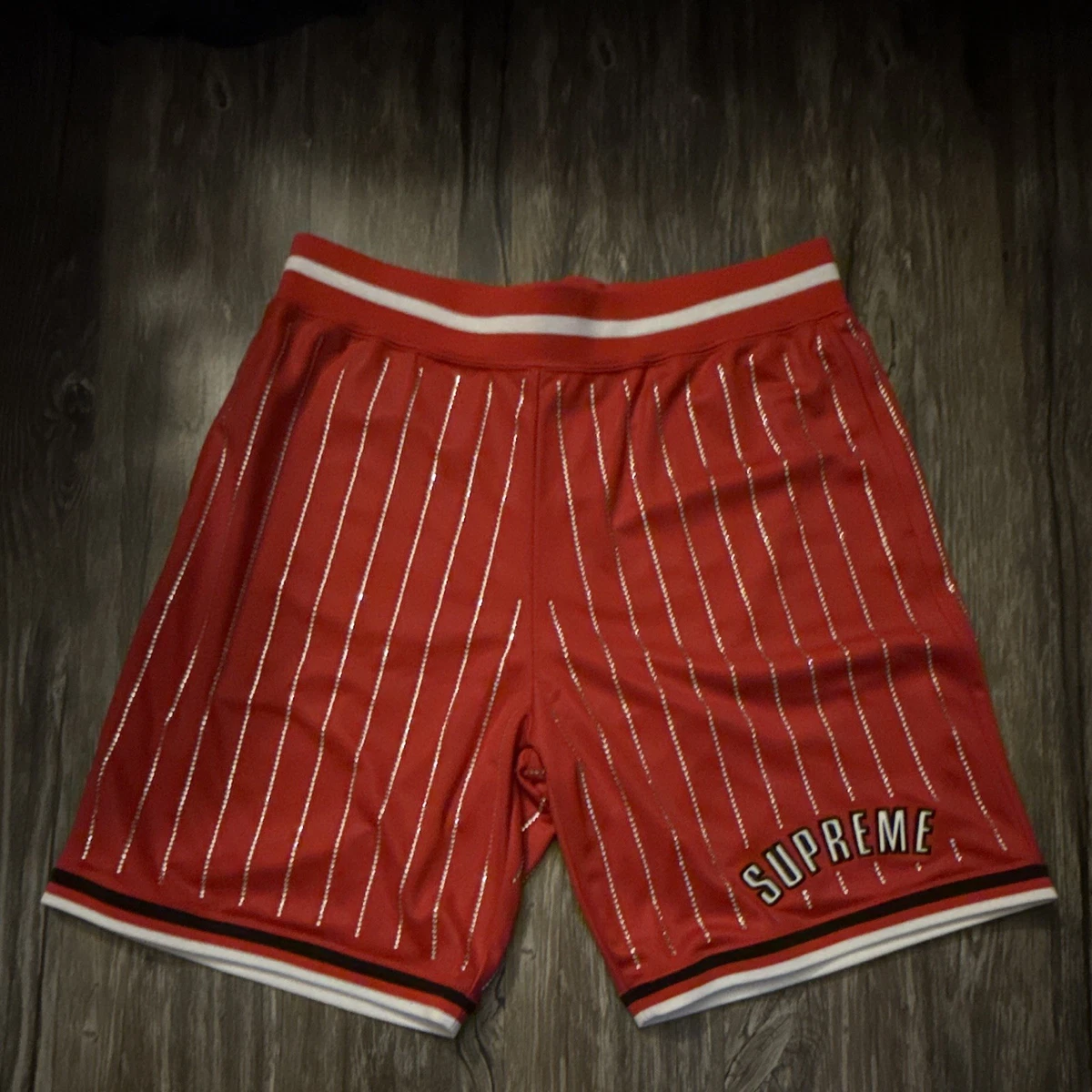 Supreme Striped Regular Size Shorts for Men for sale | eBay