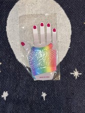 Unisex Rainbow Fishnet Fashion Fingerless Gloves