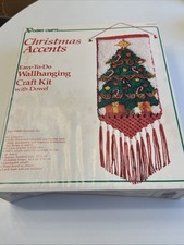 Vogart Crafts Kit Style 4690 Christmas Tree Accents Wall Hanging BRAND NEW