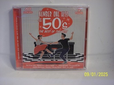 NUMBER ONE HITS OF THE 50'S - THE BEST OF THE BEST 2-DISC MUSIC CD SET