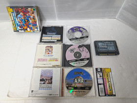 Sega Saturn White Console 4MB RAM X men VS Street Fighter Japan