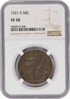 1921-S Walking Liberty Half Dollar VF30 NGC