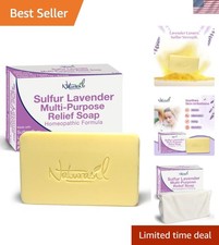 5 Ounce Sulfur Lavender Soap Bar - Effective Treatment for Common Skin Issues