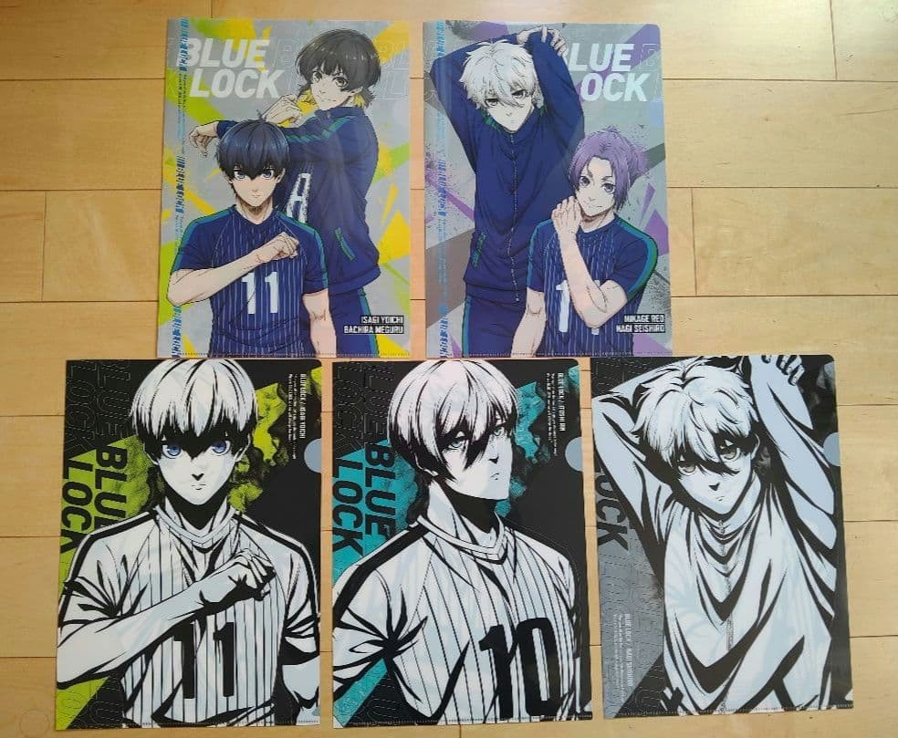 Blue Rock Character Clear File Set of 5 Near Mint