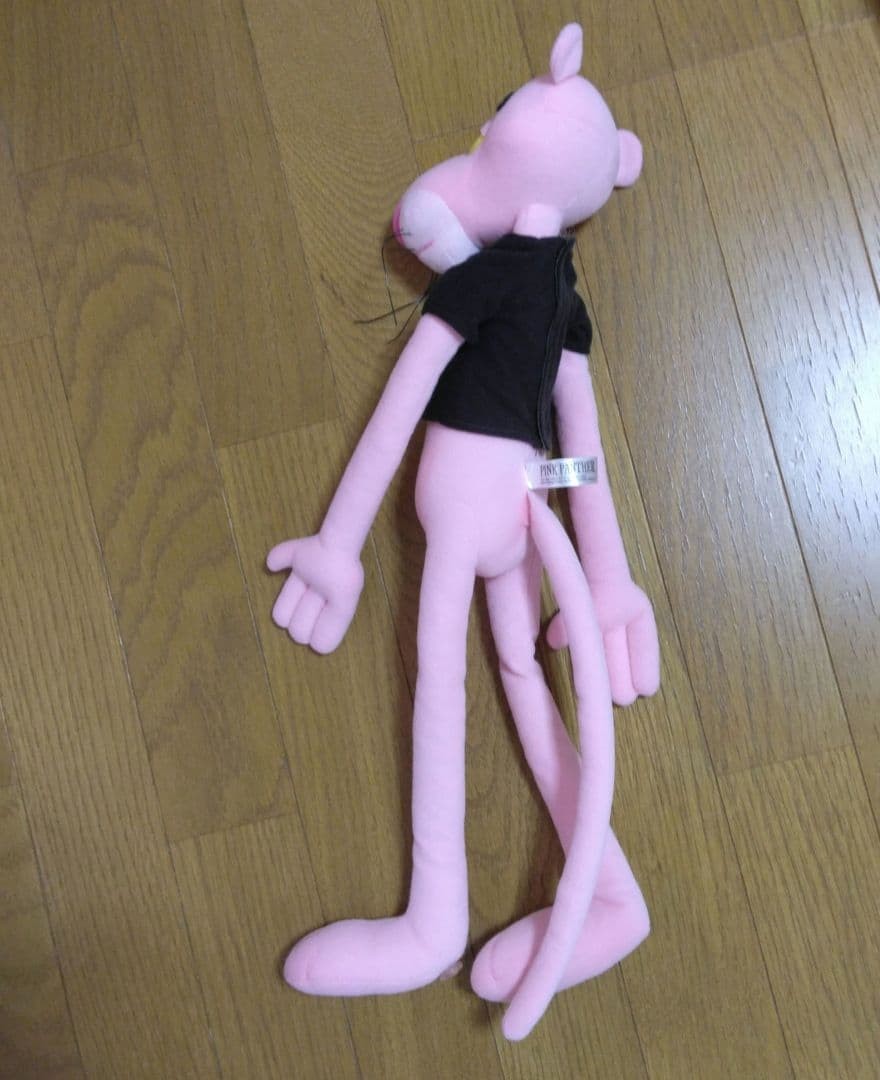 Black T-Shirt Pink Panther Plush thumbnail 5