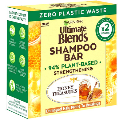 Authentic Garnier Ultimate Blends Honey Treasures Shampoo Bar - Hair Repair
