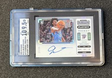 2022-23 Jalen Williams Contenders Playoff Ticket On Card Auto /99 ROOKIE SGC 9.5. rookie card picture