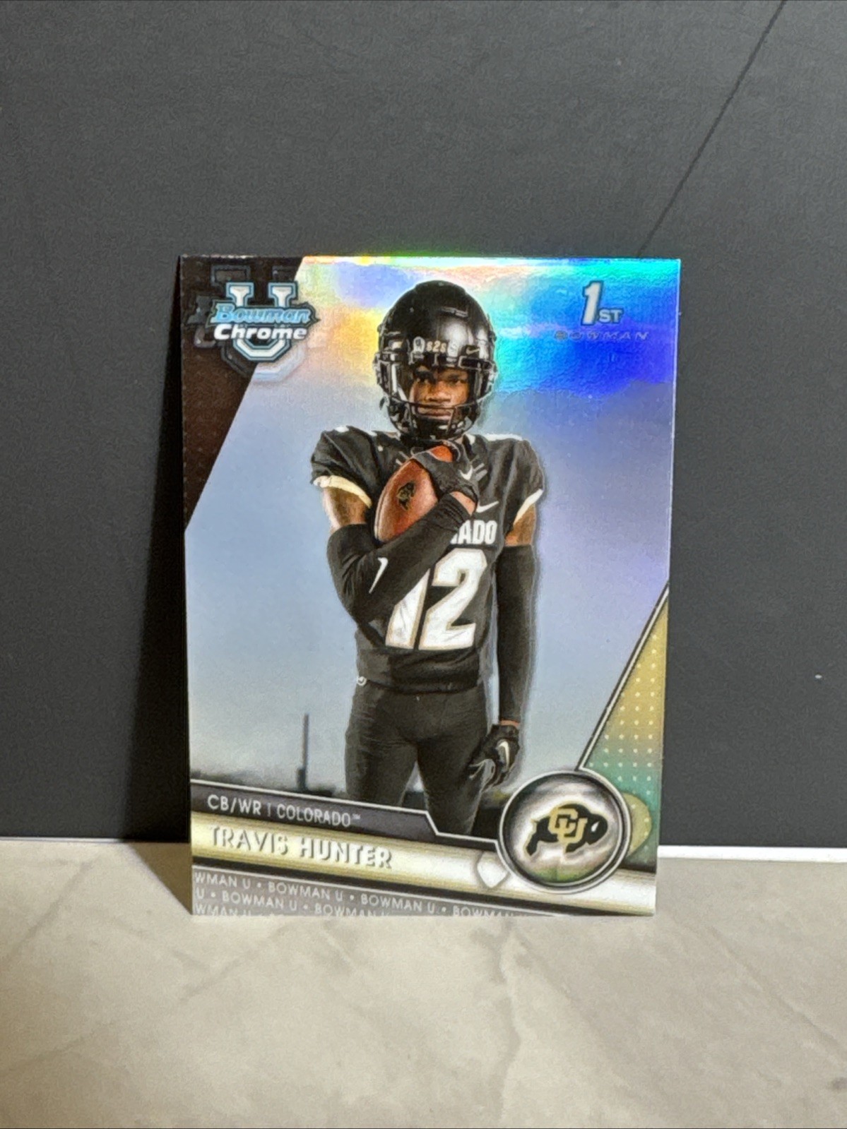 2023 BOWMAN UNIVERSITY CHROME #36 TRAVIS HUNTER REFRACTOR