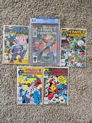 Marvel Transformers #1 CGC 8.5 1st Printing 1st App Autobots/Decepticons 1984