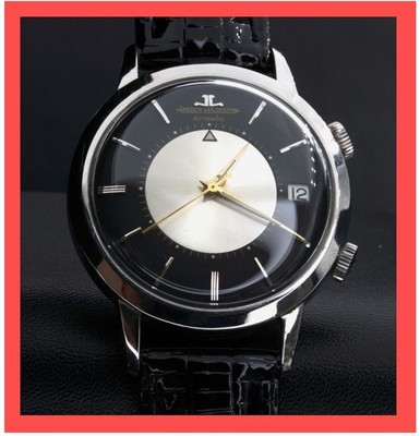(Don Draper's Memovox) Jaeger LeCoultre E855 TUXEDO 37mm Alarm 825 Mad Men Watch
