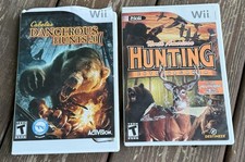 (2) Wii Nintendo Cabela’s Dangerous Hunts/North American Hunting Extravaganza