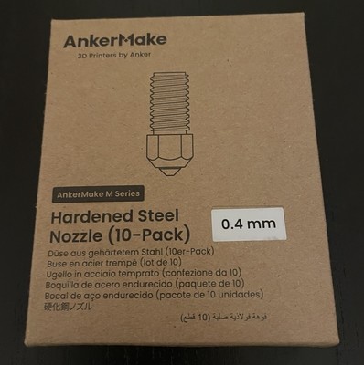 Ankermake Düsenset aus gehärtetem Stahl (0,4, M5/M5C) 10 Stück Düsen