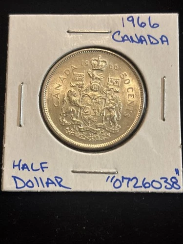1966 Canada 50 Cents — photo from the most recent tracked eBay sale