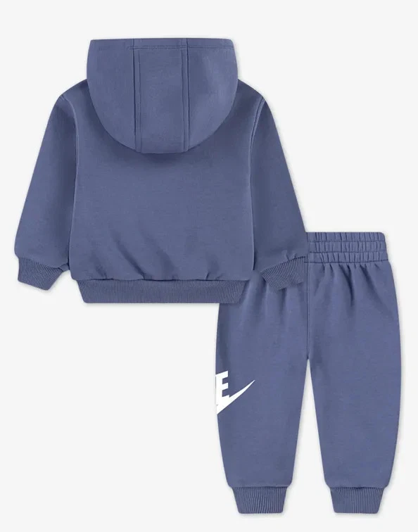 Tuta Bambino Nike Club Fleece - Azzurro - Immagine 2 di 4